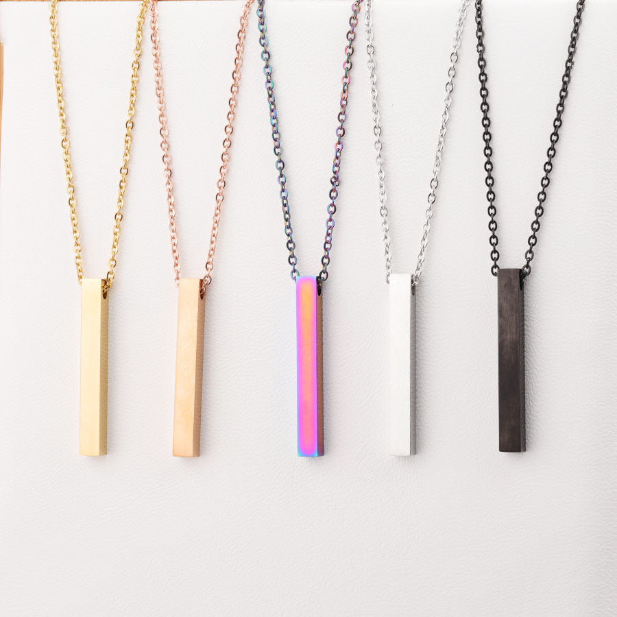 Customisable Bar Necklace