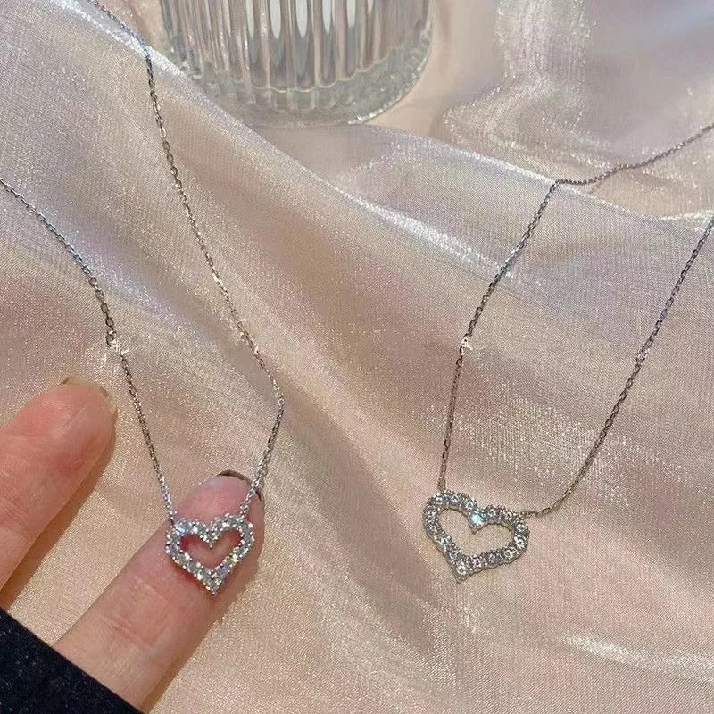 Peach Heart Necklace